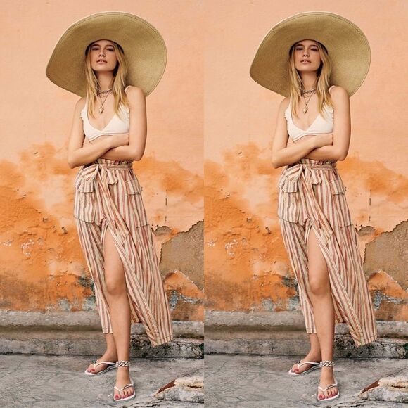 FREEāPEOPLEāOneĀ NataliaāStripedāSkirt - Picture 1 of 1